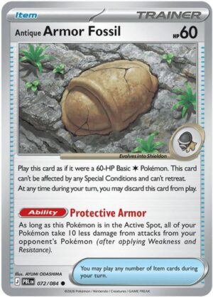 Antique Armor Fossil – ME05: Pitch Black #072/084